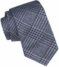 Krawat Męski - Alties - Niebieski, Kratka KRALTS1018