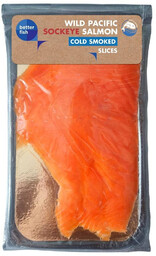 Better Fish Łosoś pacyficzny dziki sockeye plastry wędzone