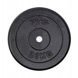 Obciążenie Żeliwne Talerz Czarny TCZ20 Hms 20 Kg