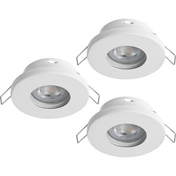 EGLO 3 szt. LED wpuszczane Favazzina, okrągłe plafony,