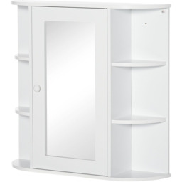 Szafka łazienkowa wisząca Homcom 66x17x63cm, biała