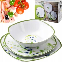 Mondex Zestaw Komplet Serwis Obiadowy Porcelana Lea Soft