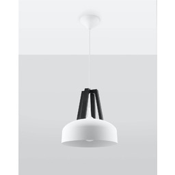 Sollux Lighting Lampa wisząca CASCO SL.0387 biało-czarna