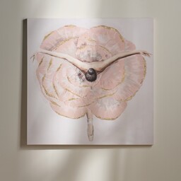 Ręcznie zdobiony obraz Flowerlady z motywem postaci