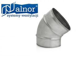 Kolano wentylacyjne tłoczone SPIRO krótkie 45 100mm (BPK-100-45)