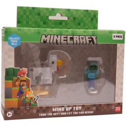 MINECRAFT Zestaw figurek Wind-up Toy Chicken & Jockey