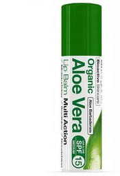 Dr.Organic Aloe Vera Lip Balm SPF15 nawilżająco-łagodzący balsam