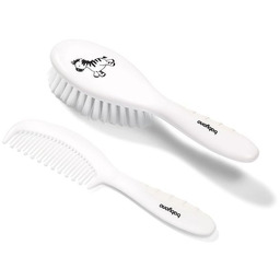 Babyono 570/03 SZCZOTKA + GRZEBIEŃ MIĘKKIE WŁOSIE BIAŁA