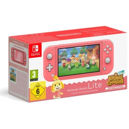 Nintendo Switch Lite Coral + Animal Crossing: New