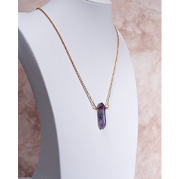 Pakamera Naszyjnik z ametystem
