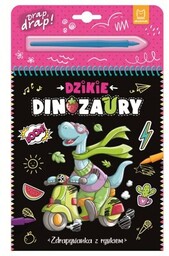 Aksjomat Zdrapywanka z rysikiem Drap Drap! Dzikie dinozaury
