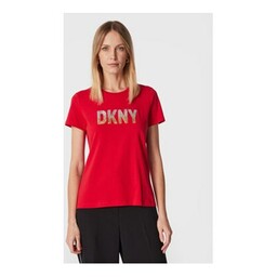 DKNY T-Shirt P2MH7OMQ Czerwony Regular Fit