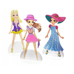 Magnetyczne Układanki Lalki Z Ubrankami - Zestaw Elsa