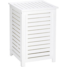 WENKO Skrzynia na pranie Oslo z prawdziwego drewna