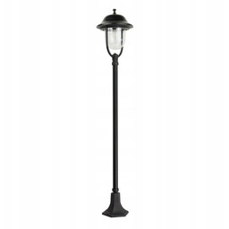 Lampa stojąca ogrodowa czarna Prince 167 cm