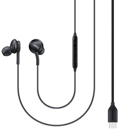 Przewodowe słuchawki dokanałowe AKG złącze USB-C czarny