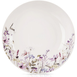 Talerz obiadowy głęboki porcelanowy kwiaty LOUKA 20,5 cm