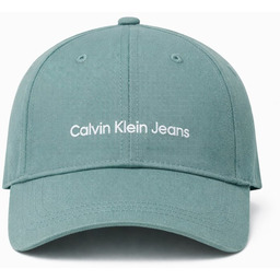 CALVIN KLEIN JEANS CZAPKA Z DASZKIEM ZIELONA