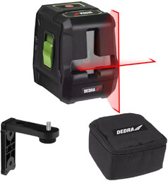LASER KRZYŻOWY, POZIOMICA LASEROWA DEDRA MC0901 CZERWONY LASER