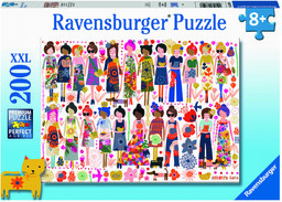 Ravensburger, puzzle, Przyjaciele i kwiaty, 200 el.