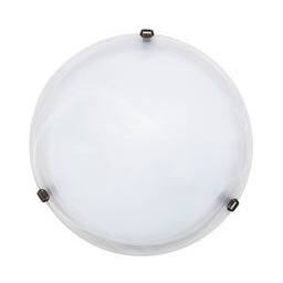 Plafoniera AlabastroD40 E27 2x60W biała brąz