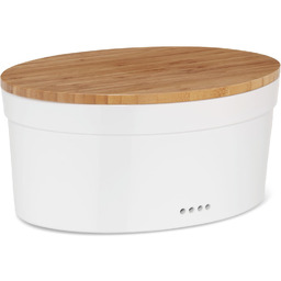 Chlebak Kela pojemnik biały na chleb ceramiczny