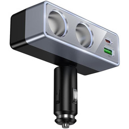 Ładowarka samochodowa Hoco z rozdzielaczem 1xUSB A +