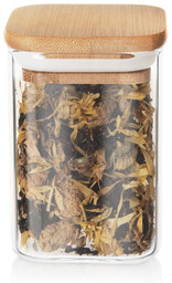 Pojemnik na produkty sypkie szklany z pokrywką