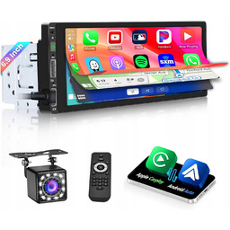 Radio Samochodowe Android 6,9" Ekran Dotykowy, Kamera Cofania+