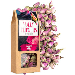 Pąki róży suszone kwiaty jadalne premium 20g