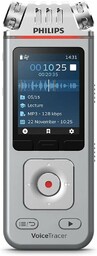 Philips DVT4110 Przenośne Urządzenie Rejestrujące, Srebrny, 8 GB