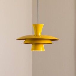 Lampa wisząca Plato Luminex, możliwość ściemniania, żółty /