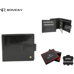 Duzy skorzany portfel meski na zatrzask