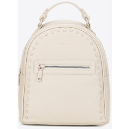 Damski plecak z imitacji skóry z jednolitymi dżetami