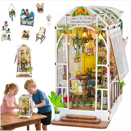 Miniaturowy Zestaw Do Samodzielnego Wykonania Białej Szklarni Ogrodowej