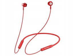 Lenovo sluchawki douszn e bluetooth HE06 czerwon