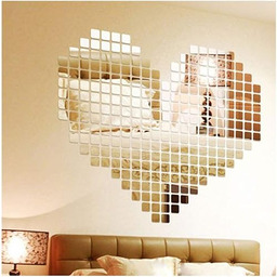 100 naklejek z lustrem mozaikowym