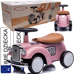 jeździk pchacz Retro Klasyk miękkie koła Eva schowek