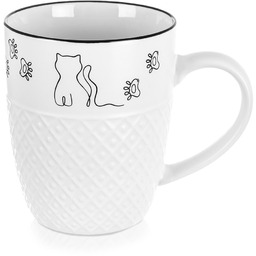 Kubek porcelanowy biały KOTEK 380 ml