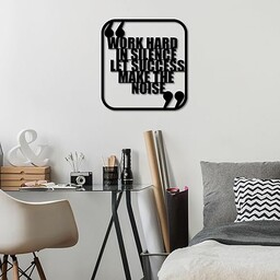 Stylowe, czarne dekoracyjne akcesoria ścienne, 50 x 50