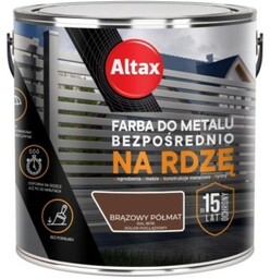 ALTAX Farba do metalu na rdzę 2,5L brązowy