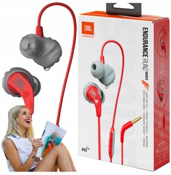 Słuchawki dokanałowe Jbl Endurance Run 2 Czerwone Bas