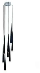 Lampa wisząca nowoczesna STYLO 8 czarna AZ0161 -