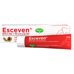 Esceven Żel, 30g Leczniczy żel na niewydolność żylną,