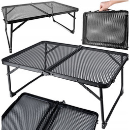 Stolik Składany Przenośny Turystyczny 60x40cm Biwakowy Aluminiowy Przenośny