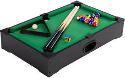 CZARNY MINI STÓŁ BILARDOWY POOL BILARD + AKCESORIA