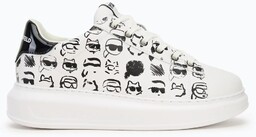 Karl Lagerfeld Damskie skórzane sneakersy KAPRI Twin NFT