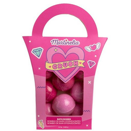 Crush kule do kąpieli dla dzieci Różowe 8x15g
