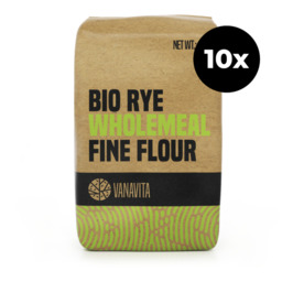 VanaVita BIO Drobna mąka żytnia pełnoziarnista 10 x