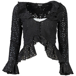 KOSZULA Z DŁUGIM RĘKAWEM DESIGUAL DAMSKA CZARNA